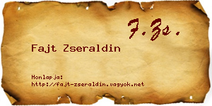 Fajt Zseraldin névjegykártya